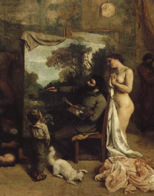 Gustave Courbet ateljen Sweden oil painting art